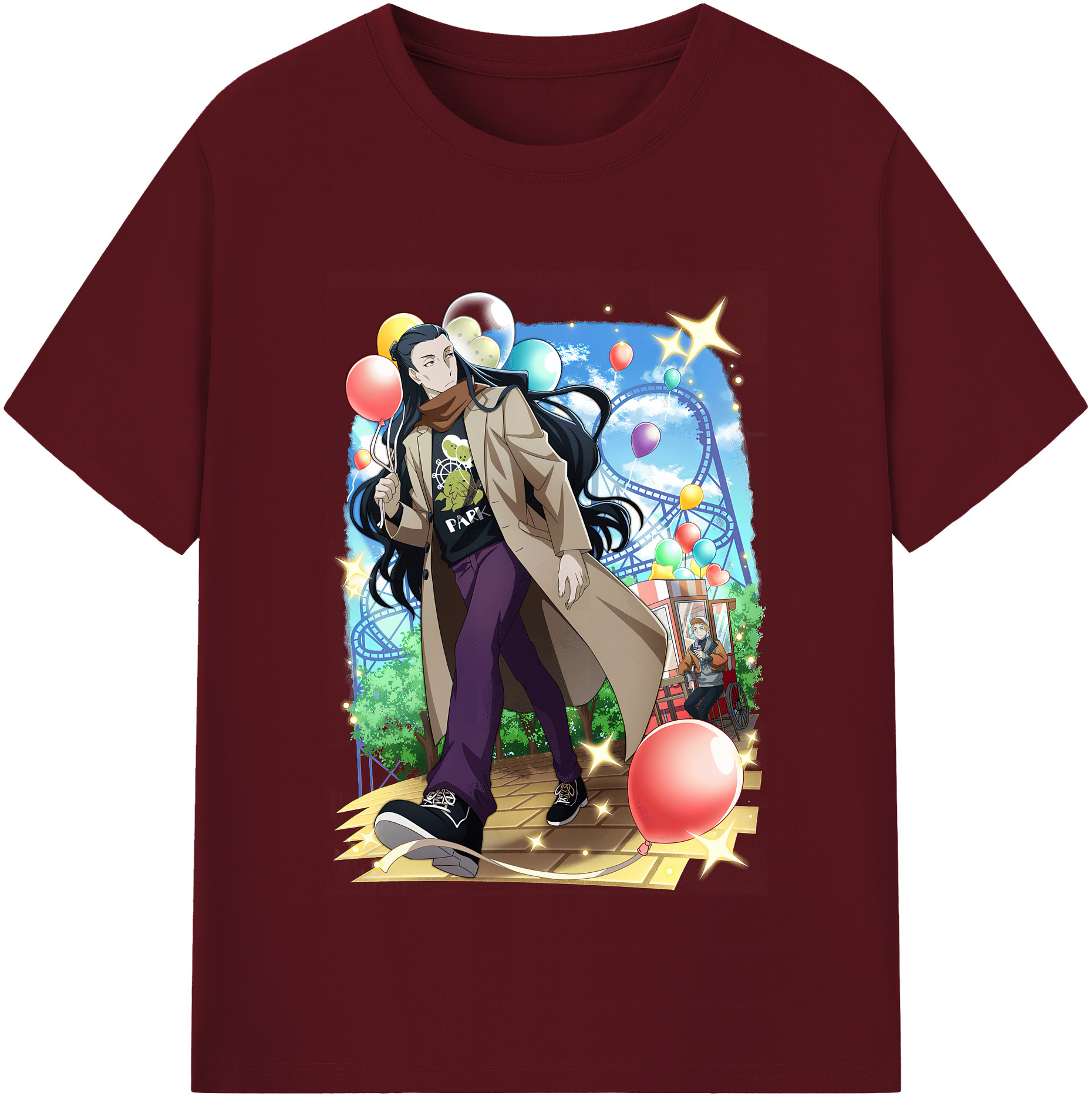 （画像用） 文豪ストレイドッグス Bungo Stray Dogs 綿100％半袖Tシャツ（フロントプリント）